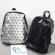 The 2024 new Japanese geometric bag, the same PU patent leather backpack for a lifetime, a couple's diamond-shaped backpack for both men and women The 2024 new Japanese geometric bag, the same PU patent leather backpack for a lifetime, a couple's diamond-shaped backpack for both men and women