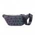 The new fashionable waist bag for European and American women in 2021 features a geometric diamon-shaped color-changing luminous and dazzling student PU reflective waist bag for women