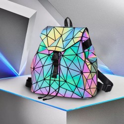 Colorful backpacks, geometric folding diamond-shaped trendy backpacks, versatile creative travel bags from Japan and South Korea, and schoolbags for ladies and students