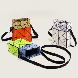 Japanese Bird-nest bag, color-block small square box women's bag, 2024 new handbag, geometric diamond-shaped single-shoulder crossbody bag
