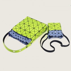 Japanese Bird-nest bag, color-block small square box women's bag, 2024 new handbag, geometric diamond-shaped single-shoulder crossbody bag