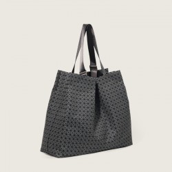 Japanese original factory tote bag, versatile large-capacity handbag, men's and women's silicone diamond-shaped commuter shopping bag, single-shoulder bag