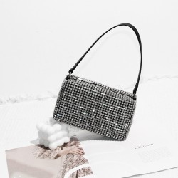 Niche King Water Diamond Bag 2023 New Fashion Full Diamond Bag, underarm bag, Hand chain small square bag in stock