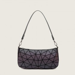 Cross-border new 2022 crossbody single-shoulder bag, trendy autumn and winter handbag, versatile, luminous geometric women's underarm bag for women