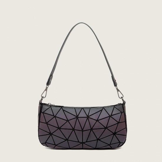Cross-border new 2022 crossbody single-shoulder bag, trendy autumn and winter handbag, versatile, luminous geometric women's underarm bag for women Cross-border new 2022 crossbody single-shoulder bag, trendy autumn and winter handbag, versatile, luminous geometric women's underarm bag for women