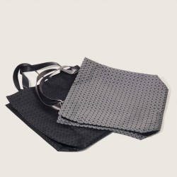 Japanese original factory tote bag, versatile large-capacity handbag, men's and women's silicone diamond-shaped commuter shopping bag, single-shoulder bag