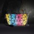The 2021 new rainbow bag, gradient color trendy single-shoulder crossbody bag, versatile geometric diamond-shaped bag and gift bag for Bao Bao Women