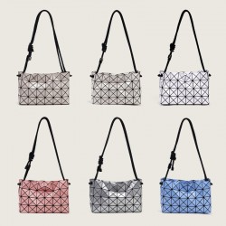 Geometric diamond-shaped Tofu bag, 2025 new drawstring Boston Bag, simple diagonal bucket bag, single-shoulder underarm bag for women