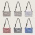 Geometric diamond-shaped Tofu bag, 2025 new drawstring Boston Bag, simple diagonal bucket bag, single-shoulder underarm bag for women