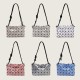 Geometric diamond-shaped Tofu bag, 2025 new drawstring Boston Bag, simple diagonal bucket bag, single-shoulder underarm bag for women Geometric diamond-shaped Tofu bag, 2025 new drawstring Boston Bag, simple diagonal bucket bag, single-shoulder underarm bag for women