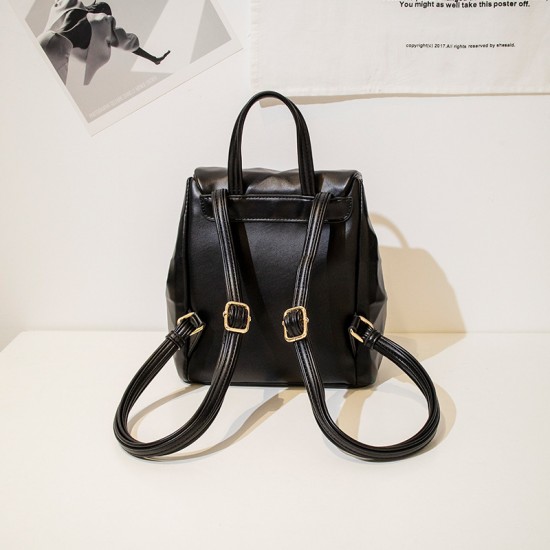 Wholesale of 2024 new geometric diamond-shaped backpacks for women, fashionable and versatile women's bags, and Japanese and Korean solid color drawstring backpacks Wholesale of 2024 new geometric diamond-shaped backpacks for women, fashionable and versatile women's bags, and Japanese and Korean solid color drawstring backpacks