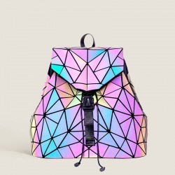 Ladies' backpacks, Instagram fashion laser diamond-shaped geometric backpacks, Japanese and Korean trend Harajuku Feng student schoolbags in stock