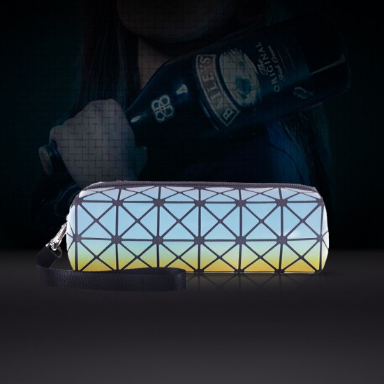 Creative and simple stationery pen case, large-capacity diamond-shaped geometric gift bag, PU material square box portable storage bag Creative and simple stationery pen case, large-capacity diamond-shaped geometric gift bag, PU material square box portable storage bag