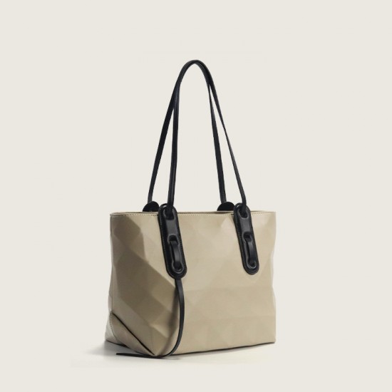 The 2024 new Geometric handbag, large-capacity diamond-shaped tote bag, simple and trendy commuting single-shoulder underarm women's bag The 2024 new Geometric handbag, large-capacity diamond-shaped tote bag, simple and trendy commuting single-shoulder underarm women's bag