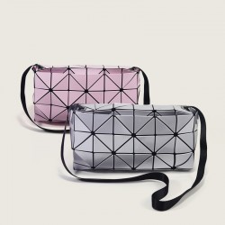 The 2024 new women's fashionable and versatile small square bag, geometric diamond-shaped box bag, single-shoulder diagonal pillow bag and camera bag