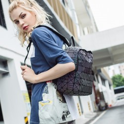 Laser Outdoor Backpack Cross-border 2022 New Diamond-shaped student Backpack Luminous Edition Daily Leisure Travel Backpack