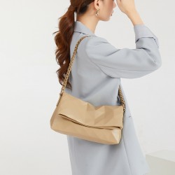 Fashionable and niche women's 2022 summer diamond-shaped chain underarm women's bag with pleated Korean style single-shoulder crossbody bag