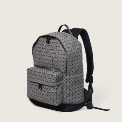 Japanese silicone backpacks, niche commuting, large-capacity student backpacks, matte, unisex diamond-shaped travel schoolbags
