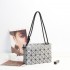 2024 new Japanese geometric diamond-shaped tofu bag, simple and versatile handbag, drawstring single-shoulder crossbody women's bag
