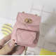 Chanel-style chain-strap mini bag with diamond quilting Creative mini accessory pouch Small backpack Headphone organizer Coin purse