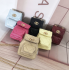 Chanel-style chain-strap mini bag with diamond quilting Creative mini accessory pouch Small backpack Headphone organizer Coin purse